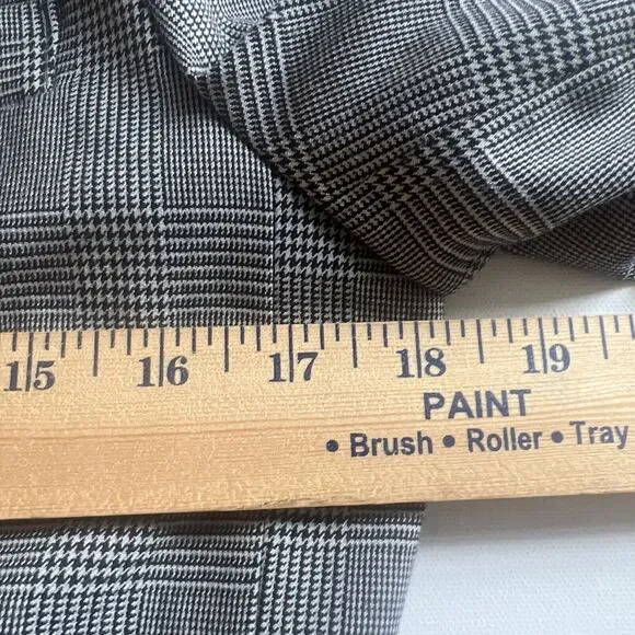 New York & Co Women's Size 10 Black Plaid 2 Button Blazer Jacket - Picture 7 of 7